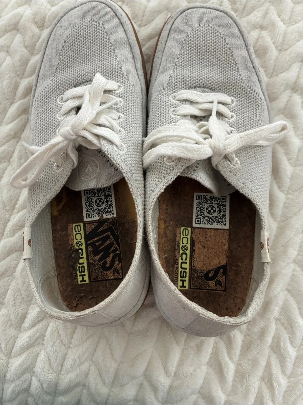 Vans Gray Low-Top Sneakers with Gum Sole